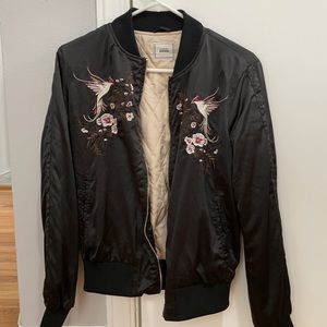 Satin Bomber Jacket